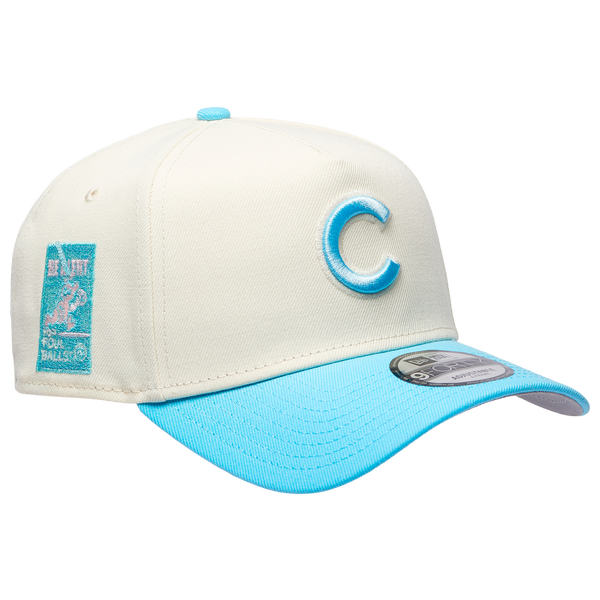 New Era MLB 940 A-Frame Metallic SP Cap - Adult - White/Blue - Image 3