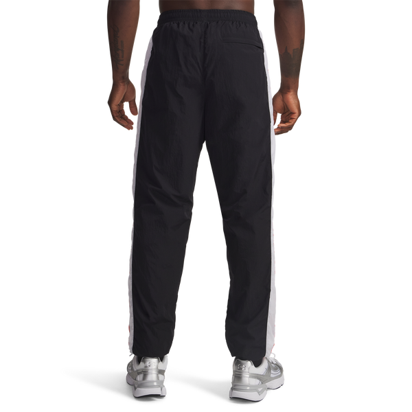 Under Armour Icon Woven Track Pants - Men's - Black/White/White - Image 2