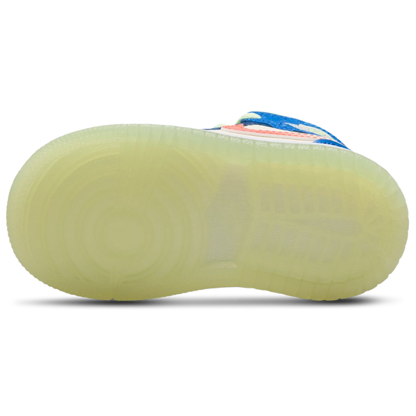 Jordan AJ 1 Mid SE - Boys' Toddler - Blue/Tan/Volt - Image 5