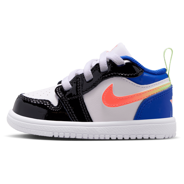 Jordan AJ 1 Low SE - Boys' Toddler - Blue/Orange/White - Image 2