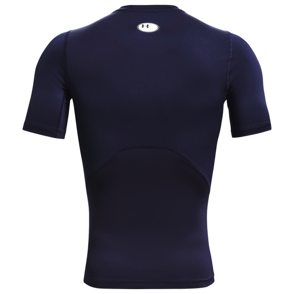Under Armour HeatGear Compression S/S T-Shirt - Men's - Midnight Navy/White - Image 3