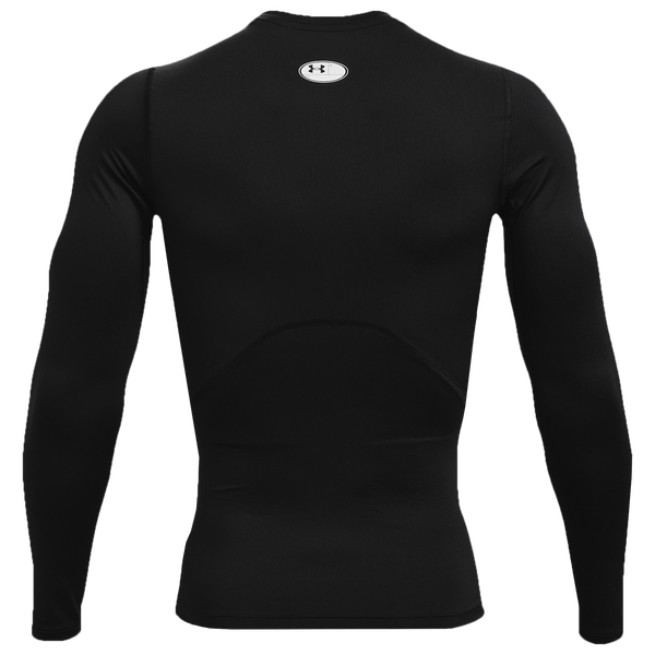Under Armour HeatGear Armour Comp L/S T-Shirt - Men's - White/Black - Image 3