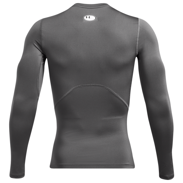 Under Armour HeatGear Armour Comp L/S T-Shirt - Men's - White/Castlerock - Image 3