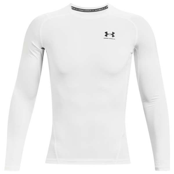Under Armour HeatGear Armour Comp L/S T-Shirt - Men's - Black/White - Image 2
