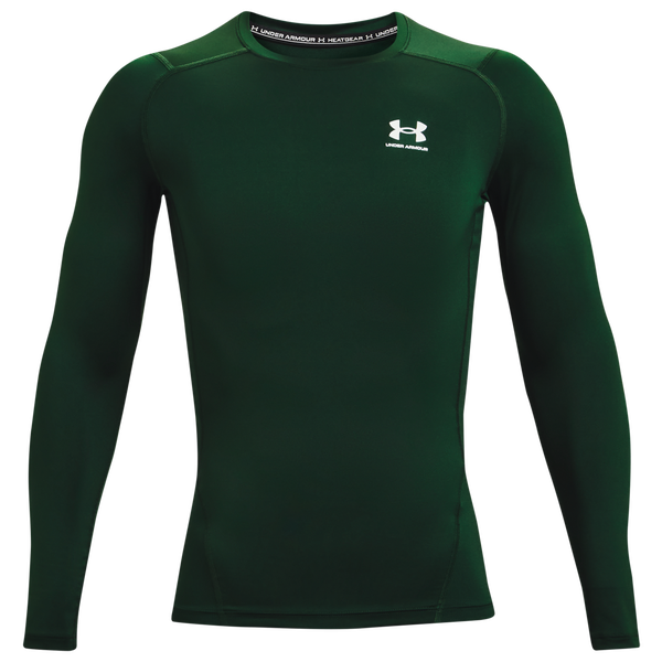 Under Armour HeatGear Armour Comp L/S T-Shirt - Men's - Forest Green - Image 2