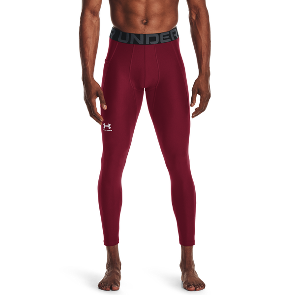 Under Armour HG Armour 2.0 Compression Tights - Men's - Cardinal/White