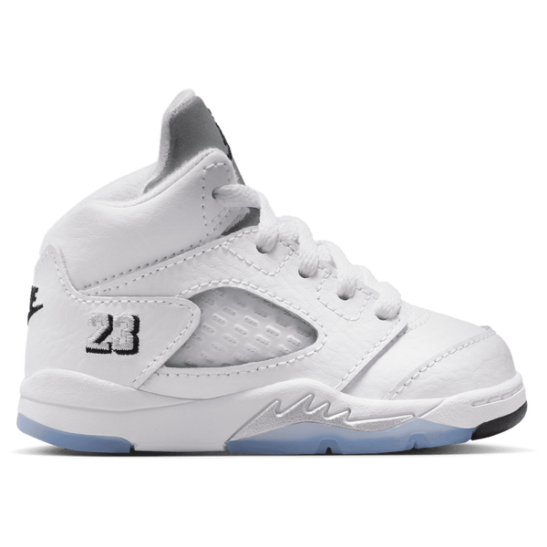Jordan 5 Retro OG - Boys' Toddler - Black/Silver/White