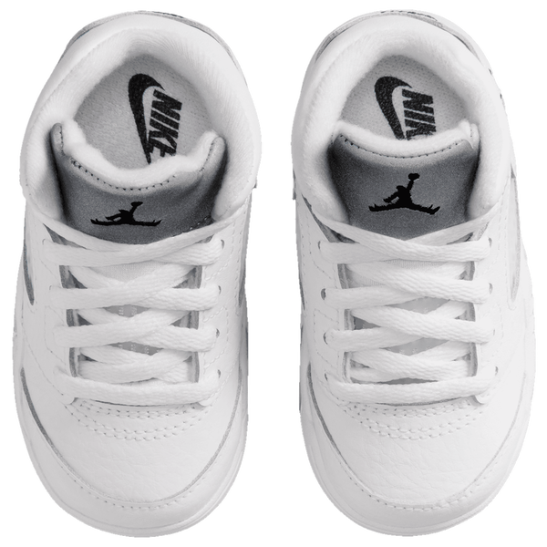 Jordan 5 Retro OG - Boys' Toddler - Black/Silver/White - Image 4