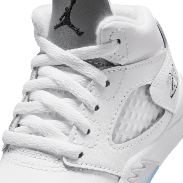Jordan 5 Retro OG - Boys' Toddler - Black/Silver/White - Image 7