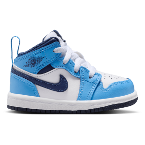 Jordan AJ 1 Mid - Boys' Toddler - Blue/Navy/White
