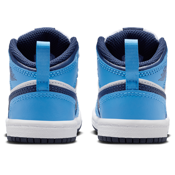 Jordan AJ 1 Mid - Boys' Toddler - Blue/Navy/White - Image 3
