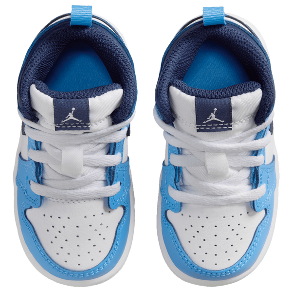 Jordan AJ 1 Mid - Boys' Toddler - Blue/Navy/White - Image 4