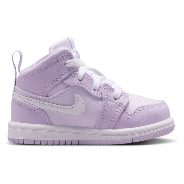 Jordan AJ 1 Mid - Girls' Toddler - Purple/White