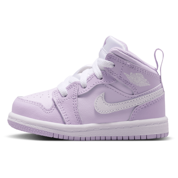 Jordan AJ 1 Mid - Girls' Toddler - Purple/White - Image 2