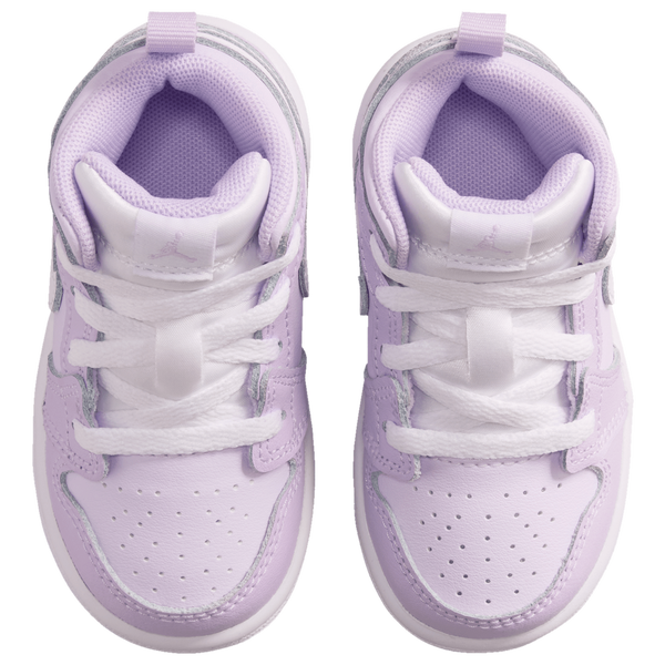 Jordan AJ 1 Mid - Girls' Toddler - Purple/White - Image 4