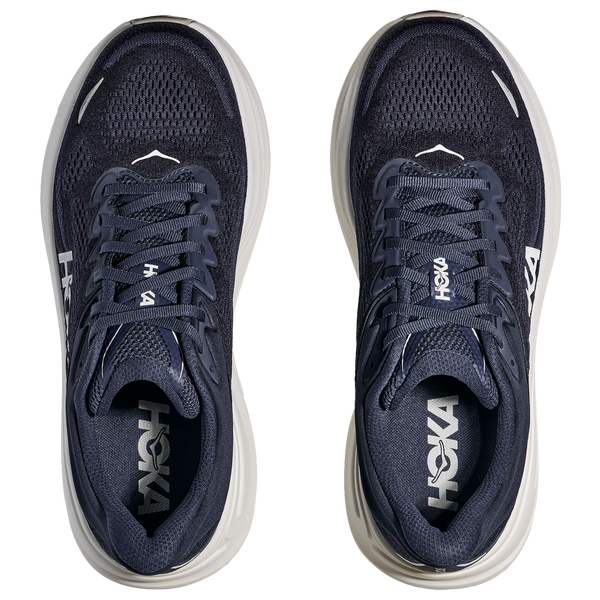HOKA Bondi 9 - Men's - White/Navy - Image 4