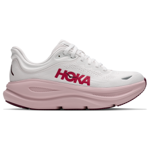 HOKA Bondi 9 - Women's - White/Pink/Pink