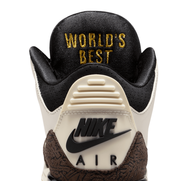 Jordan Retro 3 - Boys' Grade School - Black/White/Tan - Image 9