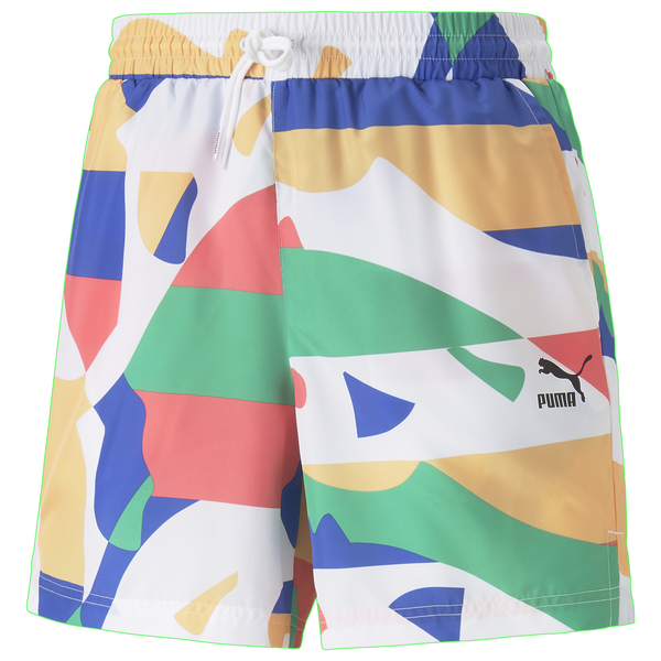 PUMA Worldwide AOP 6 Woven Shorts - Men's - White/Multi