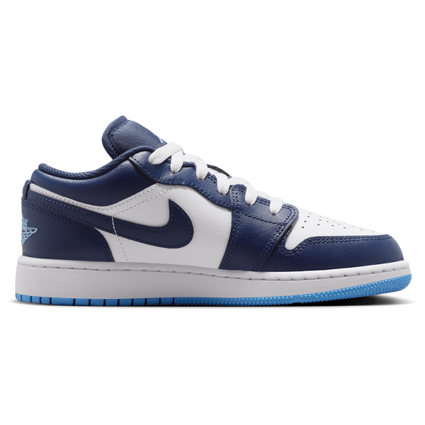Jordan AJ 1 Low - Boys' Grade School - Navy/Blue/White
