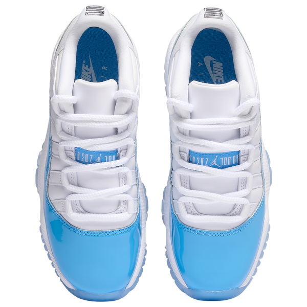 Jordan Retro 11 Low - Boys' Grade School - White/Black/Blue - Image 4