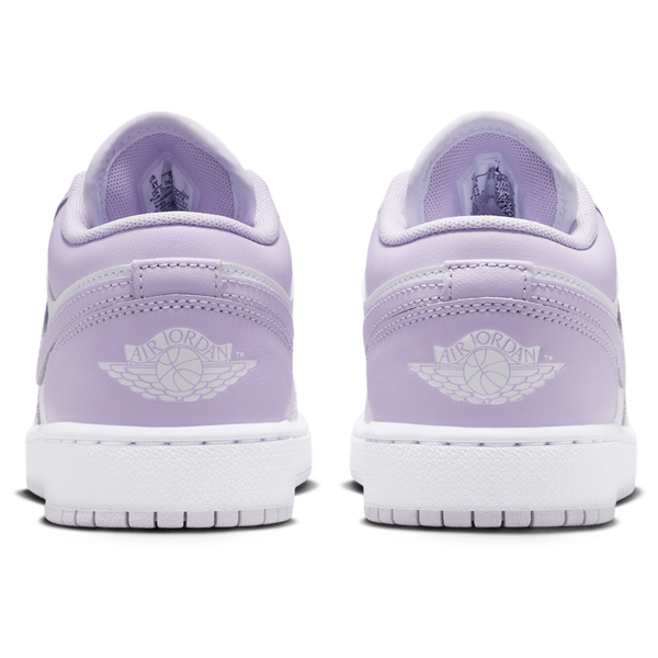 Jordan AJ 1 Low - Girls' Grade School - White/Barely Grape - Image 3