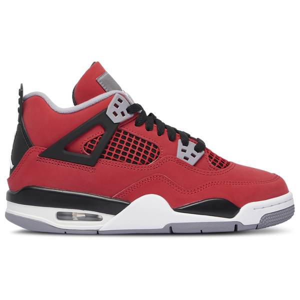 Jordan Retro 4 - Boys' Grade School - Red/White/Grey