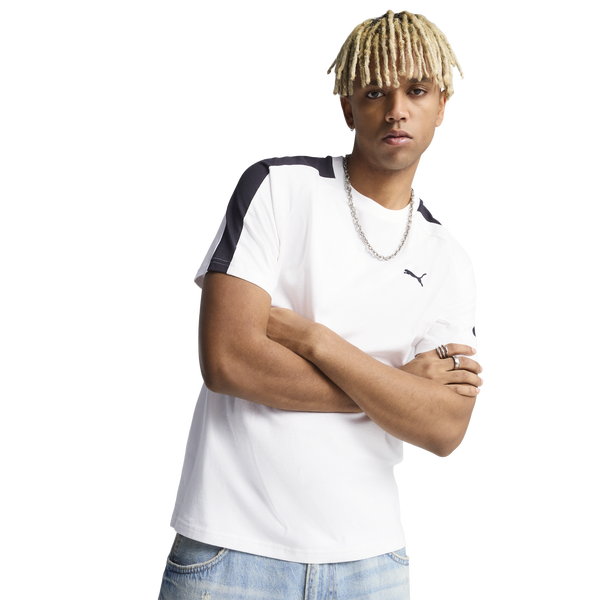 PUMA T7 T-Shirt - Men's - White