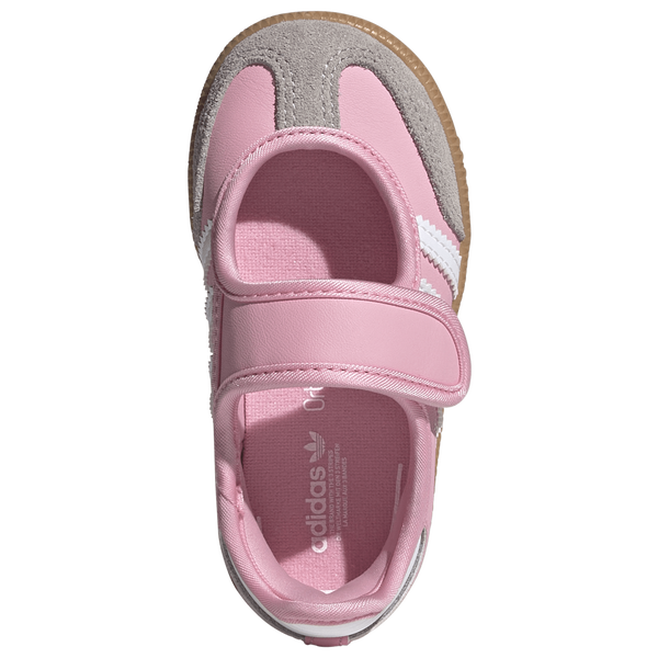 adidas Originals Samba Jane - Girls' Toddler - White/Pink - Image 4