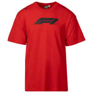 PUMA F1 ESS+ T-Shirt Relaxed - Men's - Black/Red