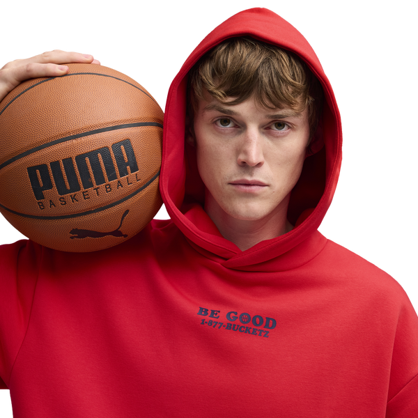 PUMA Hoops X E.T. Hoodie - Men's - For All Time Red/Multi - Image 3