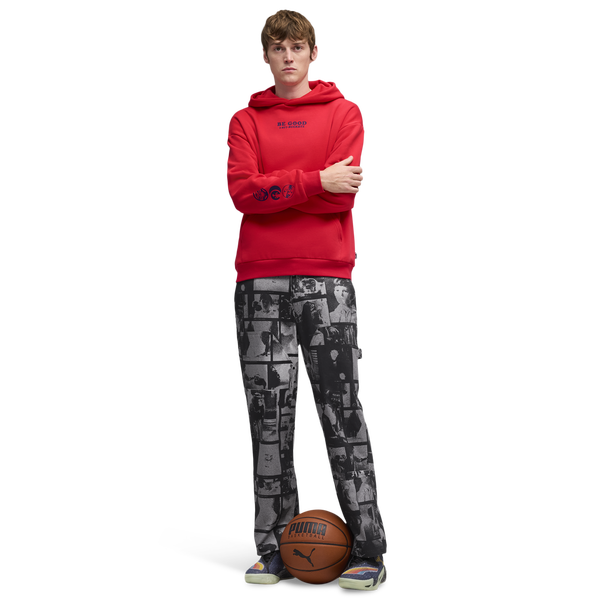 PUMA Hoops X E.T. Twill Pants - Men's - Puma Black - Image 5