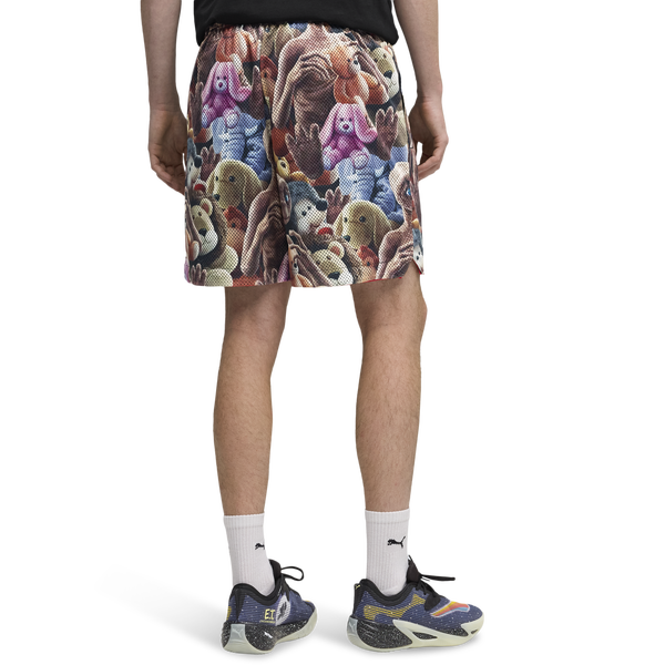 PUMA Hoops X E.T. AOP Shorts - Men's - Multi/Multi - Image 2
