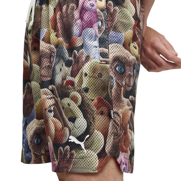 PUMA Hoops X E.T. AOP Shorts - Men's - Multi/Multi - Image 3