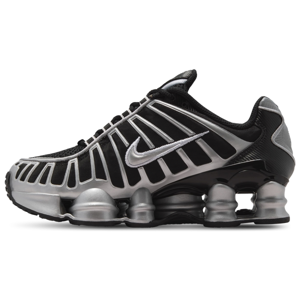 Nike Shox TL - Boys' Grade School - Black/Volt/Metallic Silver - Image 2