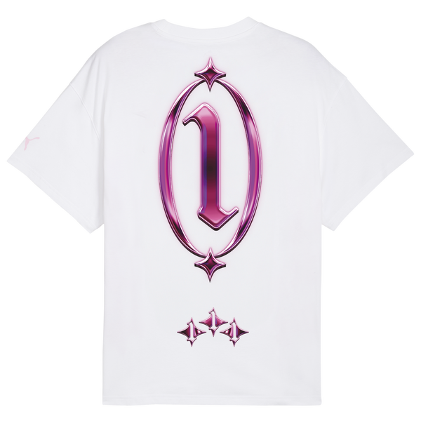 PUMA Lafrance Pink Heem T-Shirt - Men's - Puma White - Image 7