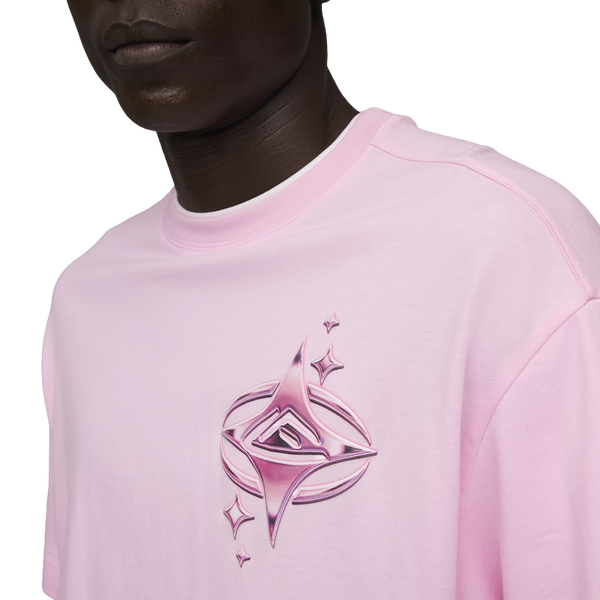 PUMA Lafrance Pink Heem Long Sleeve Tee - Men's - Puma White/Pale Pink - Image 3