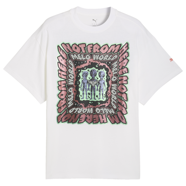PUMA Melo World T-Shirt - Men's - White - Image 4