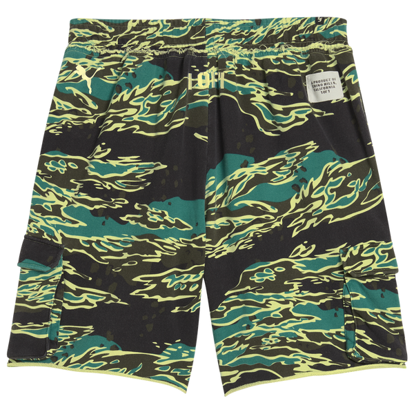 PUMA LaFrance Supply Terry Shorts - Men's - Green Terrain Aop/White - Image 5