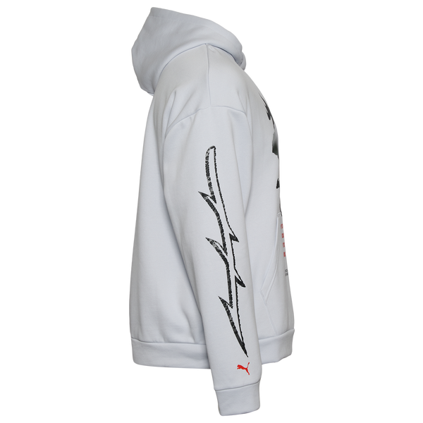PUMA Melo Metallic Hoodie - Men's - Silver - Image 4