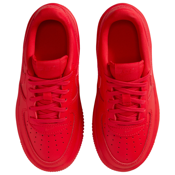 Nike Air Force 1 Low - Boys' Preschool - Black/Red - Image 4