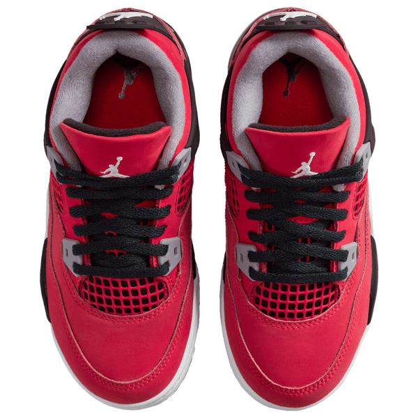 Jordan Retro 4 - Boys' Preschool - White/Red/Grey - Image 4