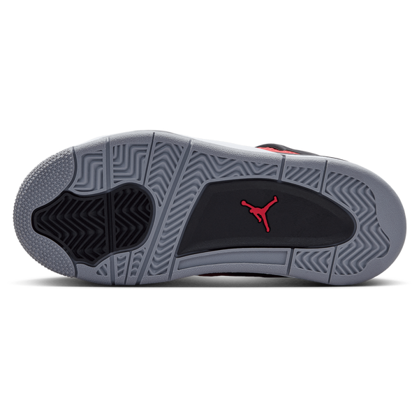 Jordan Retro 4 - Boys' Preschool - White/Red/Grey - Image 5