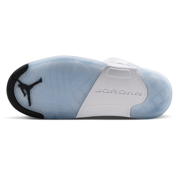 Jordan Retro 5 - Boys' Preschool - White/Silver/Black - Image 5