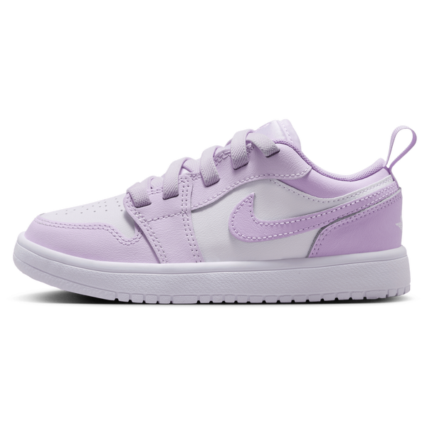 Jordan AJ 1 Low - Girls' Preschool - Barely Grape/White - Image 2