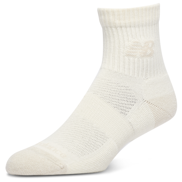 New Balance Active Cushion 6PK Quarter Sock - Sea Salt/Heather Grey/Black - Image 4