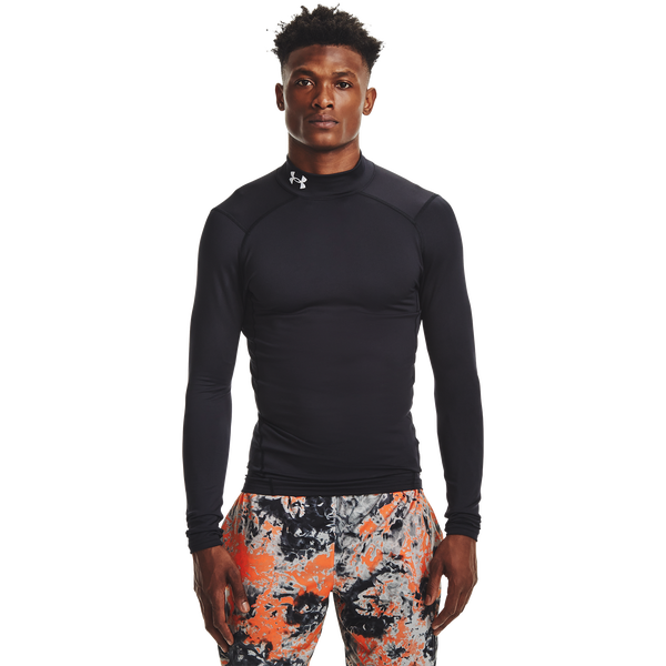 Under Armour CG Armour Comp Mock - Men's - Black/White - Image 4