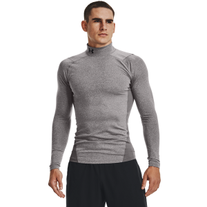 Under Armour CG Armour Comp Mock - Men's - Black/Charcoal Lt Heather