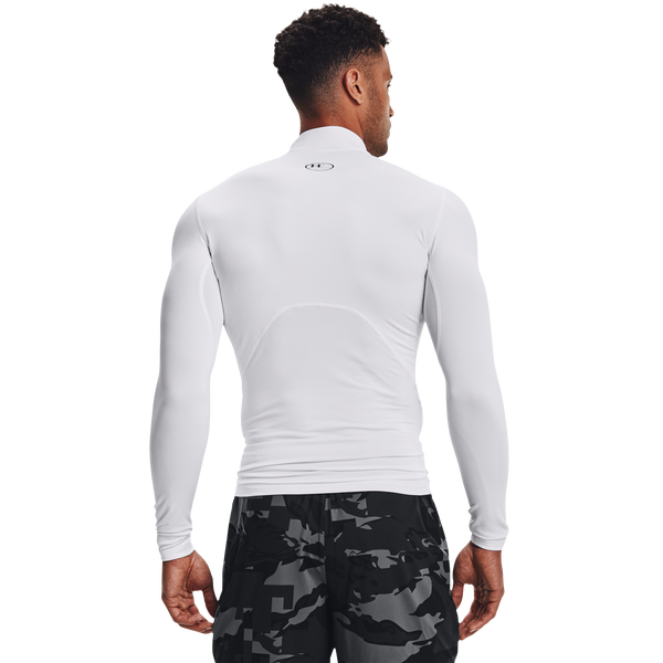 Under Armour CG Armour Comp Mock - Men's - White/Black - Image 5