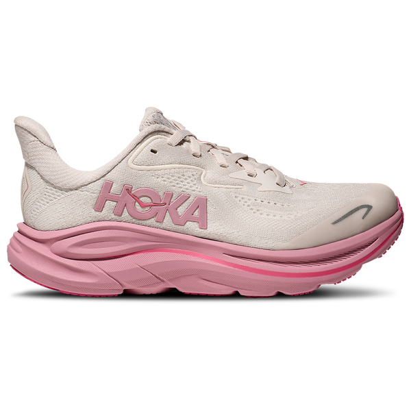 HOKA Clifton 10 - Girls' Grade School - Rose Cream/Dried Rose